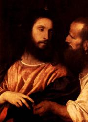 Tiziano (Tiziano Vecellio): Add meg a császárnak... (Gemäldegalerie Alte Meister, Drezda) 